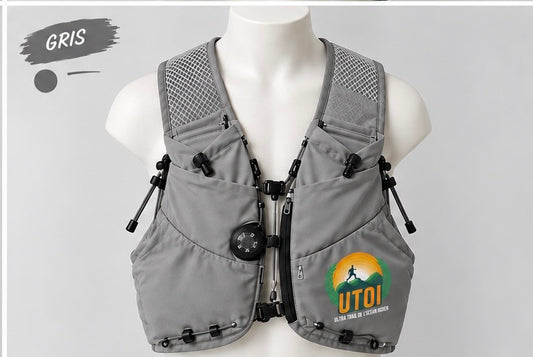 Gilet d’hydratation - UTOI - Gris - Air 8 - 8L - Unisexe