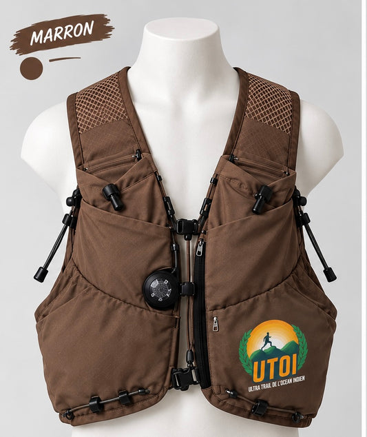 Gilet d’hydratation - UTOI - Marron - Air 8 - 8L - Unisexe