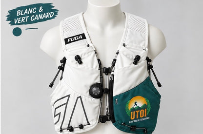 Gilet d’hydratation - UTOI - Vert Canard- Air 7 - 8L - Unisexe