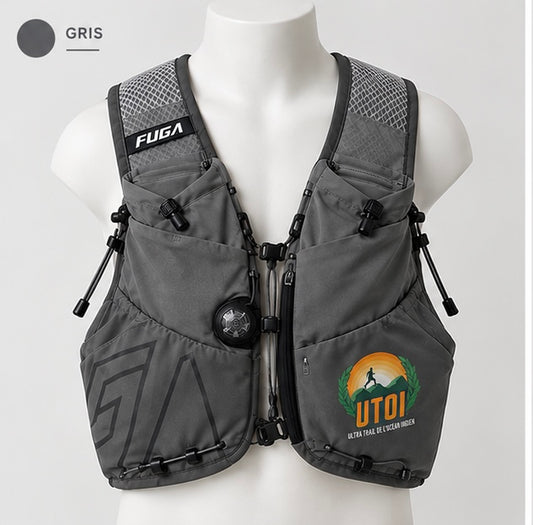 Gilet d’hydratation - UTOI - Gris - Air 8 - 8L - Unisexe